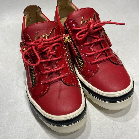 GIUSEPPE ZANOTTI #39159 Black Leather Sneakers Size 8 ⭐️⭐️⭐️⭐️⭐️ - Picture 13 of 17